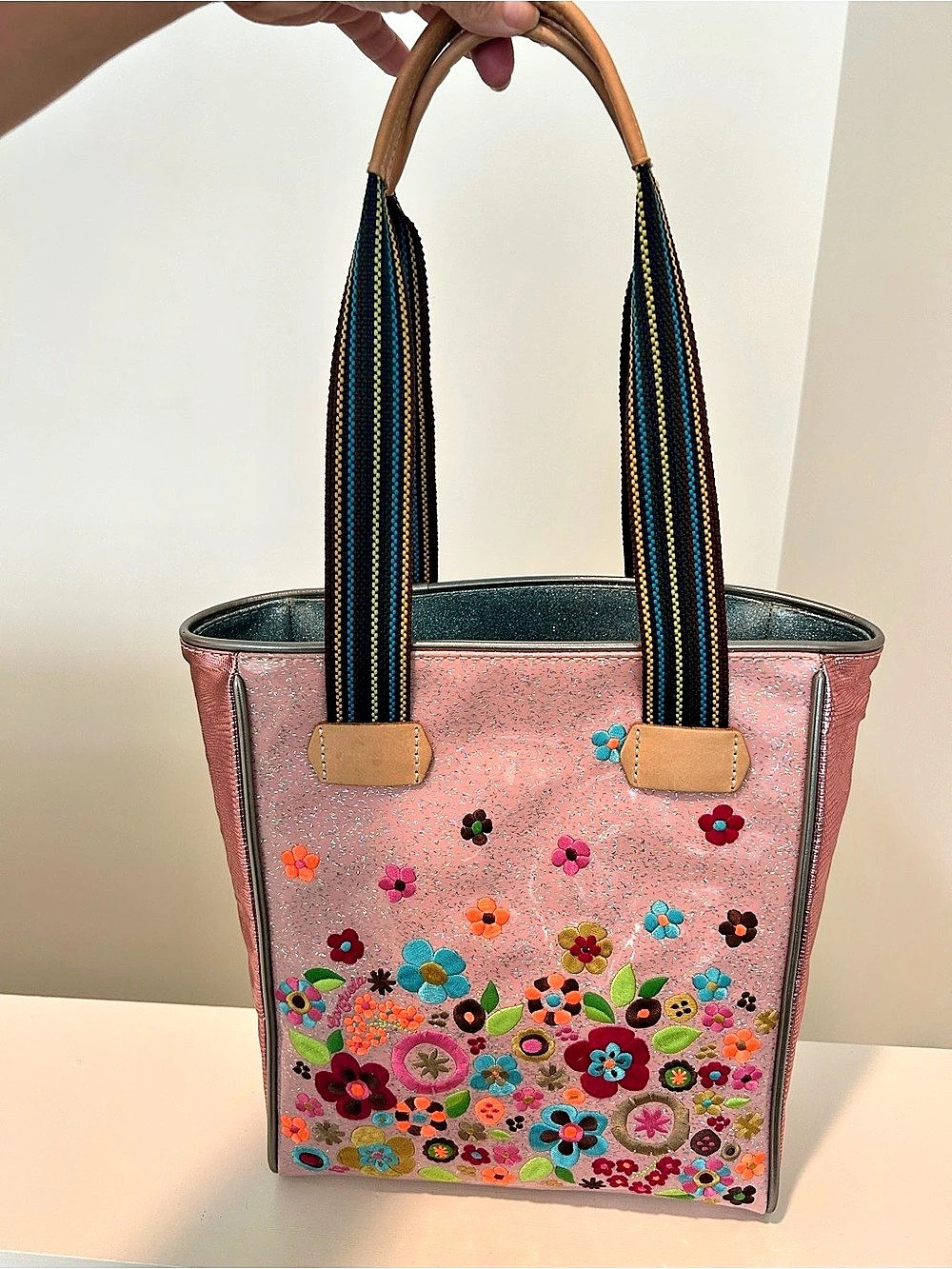 New Consuela Rosaline Classic Tote Pink & Multicolor Floral